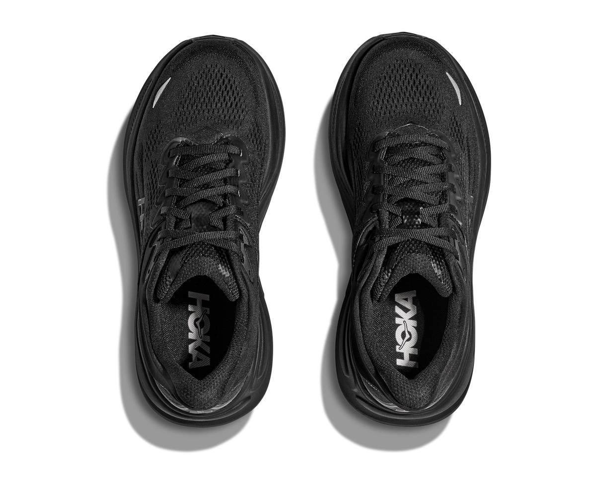 Hoka Bondi 9 Womens Running Shoes Black