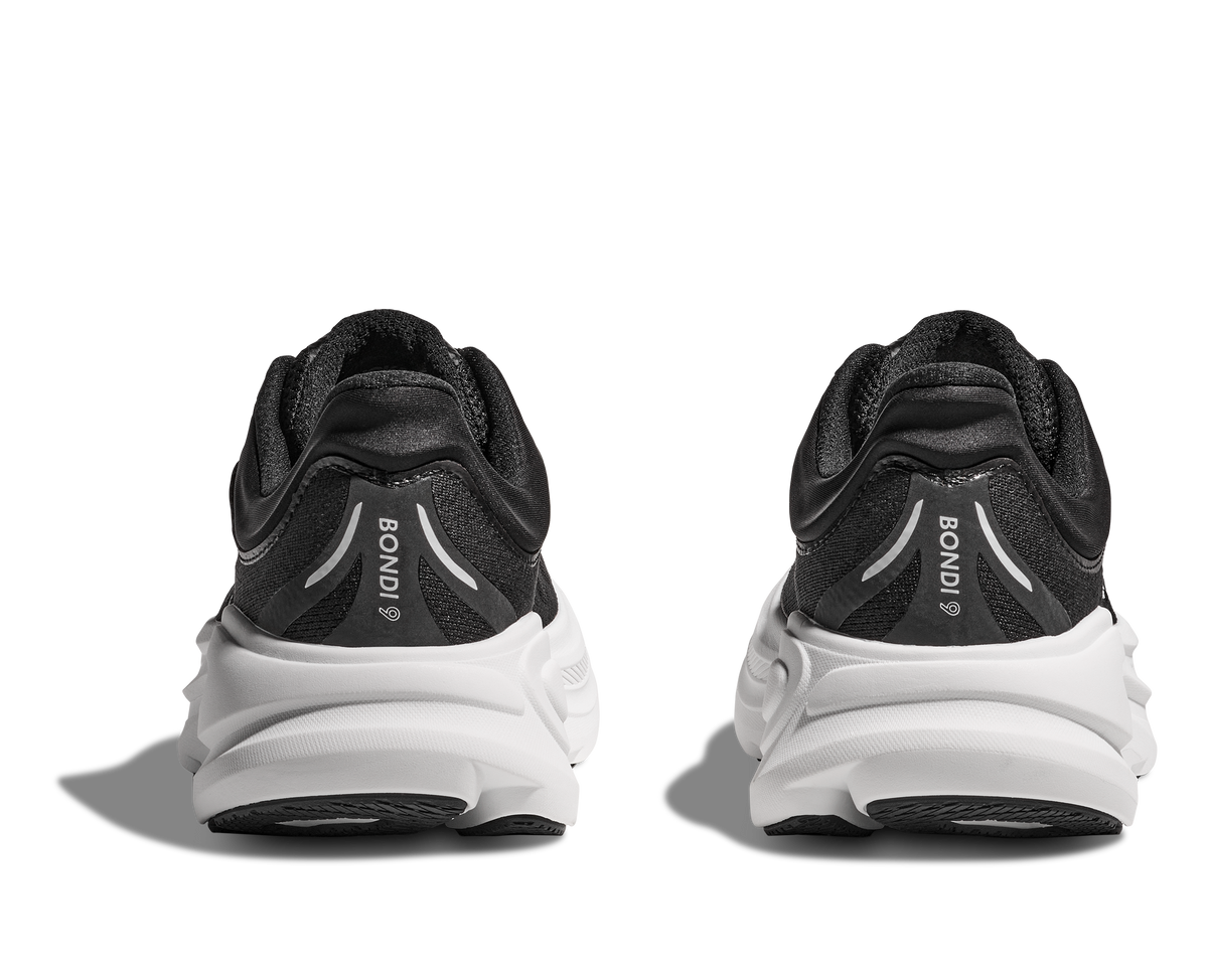 Hoka Bondi 9 Womens Running Shoes Black White